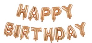 14" ROSE GOLD HB BALLOON BANNER (13 LETTERS)