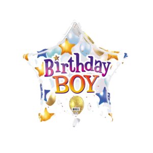 19S HAPPY BIRTHDAY BOY BLUE  BALLOONS CELEBRATION