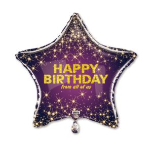 31S HAPPY BIRTHDAY VIOLET TWINKLE STARS
