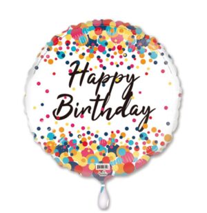 31C HAPPY BIRTHDAY MULTICOLOR DOTS