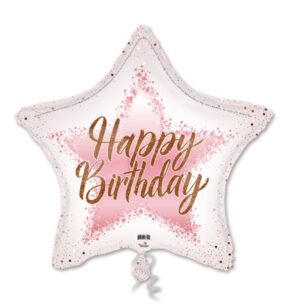 31S HAPPY BIRTHDAY SHINING STAR ROSE GOLD