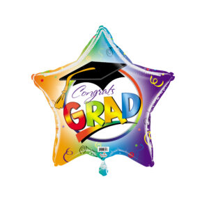 19S MULTICOLOR CONGRATS GRAD CAP