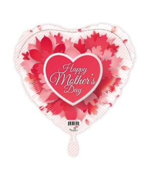 18H HAPPY MOTHER'S DAY RED & PINK CRAFTY HEART