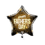 19S HAPPY FATHER'S DAY BLACK W/GOLD STARS