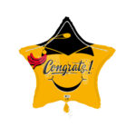 31S SMILEY CONGRATS GRAD CAP W/TASSEL