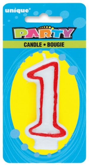 DLX NUMERL BDAY CANDLE #1