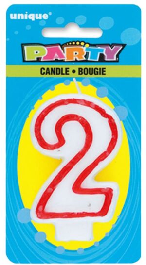 DLX NUMERL BDAY CANDLE #2