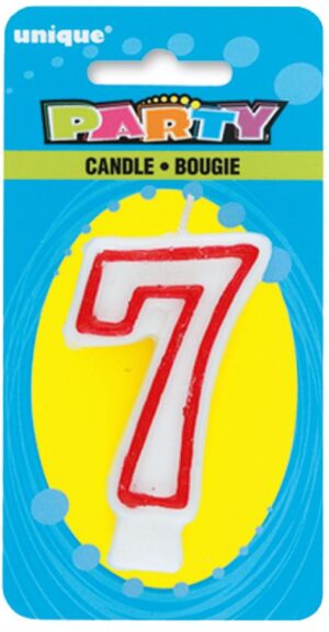 DLX NUMERL BDAY CANDLE #7