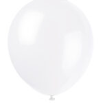 12" LATEX BALLOONS 10CT - WHITE