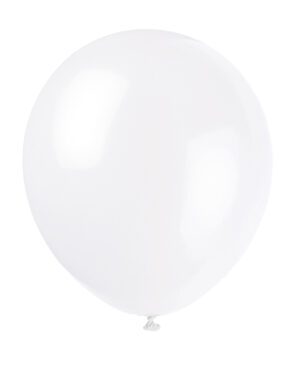 12" LATEX BALLOONS 10CT - WHITE