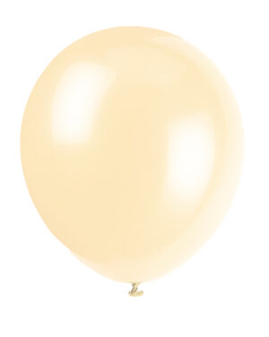 12" LATEX BALLOONS 10CT - IVORY