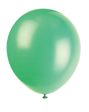 12" LATEX BALLOONS 10CT - EMERALD GREEN