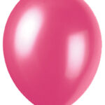 12" PEARLIZED BALLOONS 8CT - HOT PINK