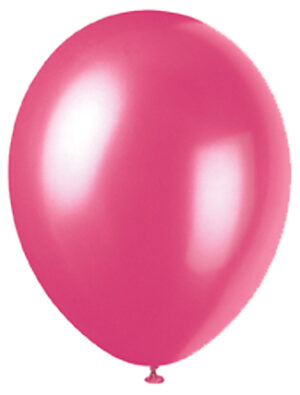 12" PEARLIZED BALLOONS 8CT - HOT PINK