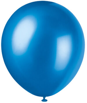 12" PEARLIZED BALLOONS 8CT - ROYAL BLUE