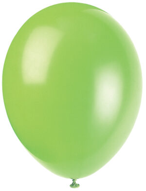 12" PEARLIZED BALLOONS 8CT - LIME GREEN