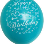 12" 8CT BIRTHDAY CAKE AND CONFETTI ASSORTED