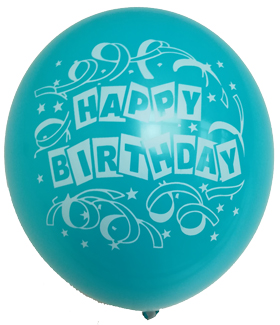 12" 8CT BIRTHDAY CONFETTI ASSORTED