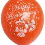12" 8CT HAPPY ANNIVERSARY ASSORTED