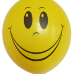 12" 8CT HAPPY FACE YELLOW
