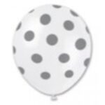 12" 6 CT SILVER DOTS-PRINTED AA
