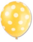 12" 6 CT YELLOW DOTS-PRINTED AA