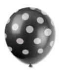 12" 6CT BLACK DOTS-PRINTED AA