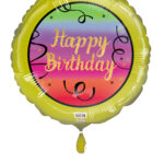 18C HAPPY BIRTHDAY GOLD BORDER