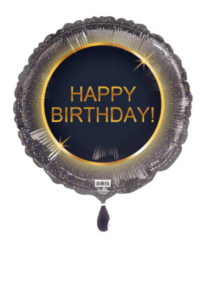 18C HAPPY BIRTHDAY BLACK LUXURY