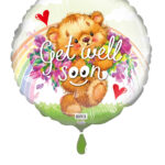 18C RAINBOW TEDDY GET WELL SOON