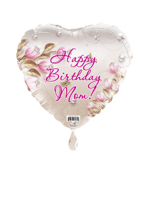 18H HAPPY BIRTHDAY MOM FLOWERS PEARLS & BUTTERFLIES