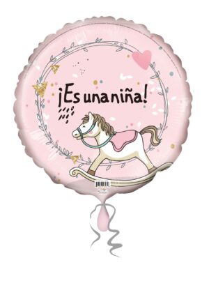 18C ES UNA NINA ROCKING HORSE PINK