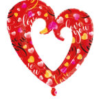 LRG SHP HOLLOW HEART LOVE YOU