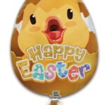 18E HAPPY EASTER HATCHING EGG CHICK