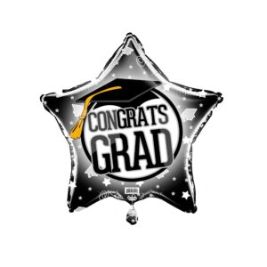 19S BLACK CONGRATS GRAD!