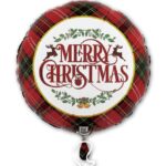 18C MERRY CHRISTMAS PLAID