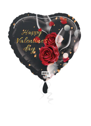 18H HVD RED ROSES AND WINE GLASSES