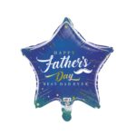 19S HFD BEST DAD EVER BLUE GLITTERS