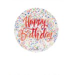 20" BUBBLZ HAPPY BIRTHDAY COLORFUL DANCING STARS