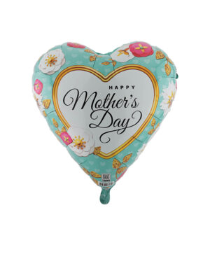 31H HAPPY MOTHER'S DAY GREEN CRAFT FLOWERS & GOLD