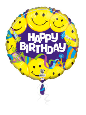 18C HB PURPLE WITH SMILEY FACES