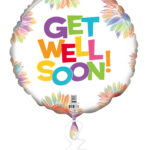 18C GET WELL SOON RAINBOW SUNFLOWERS