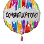 18C CONGRATULATIONS COLORFUL STARBURST