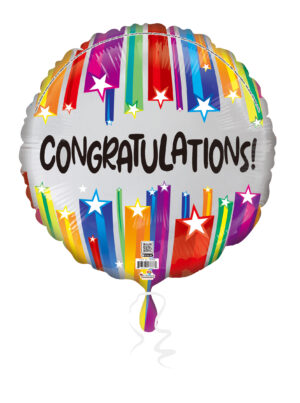 18C CONGRATULATIONS COLORFUL STARBURST