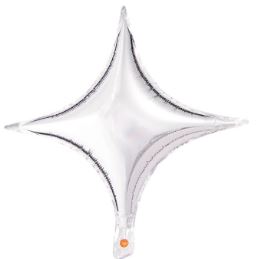 18S 4 POINT STAR SILVER