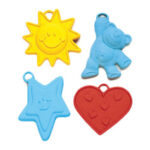 ASSORTED PLASTIC BALLOON WEIGHTS 144CT