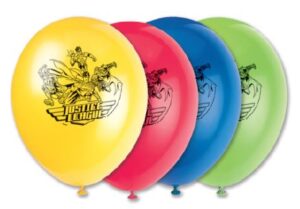 12" 8CT LATEX BALLOONS - JUSTICE LEAGUE