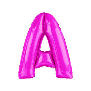 34" HOT PINK LETTER A..