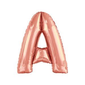 34" ROSE GOLD LETTER A