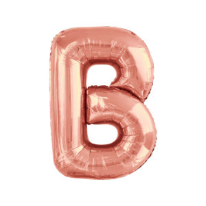 34" ROSE GOLD LETTER B